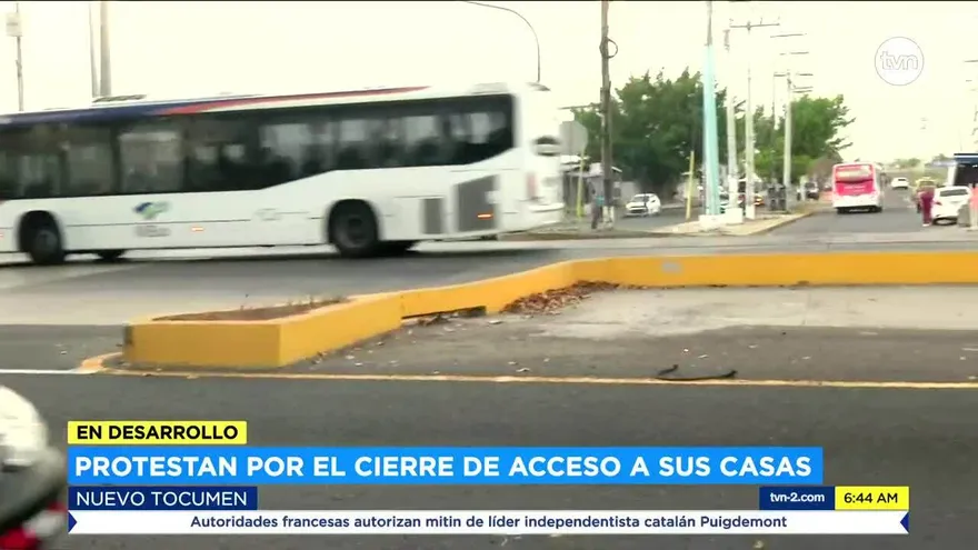 Reabren vía por protesta en Nuevo Tocumen