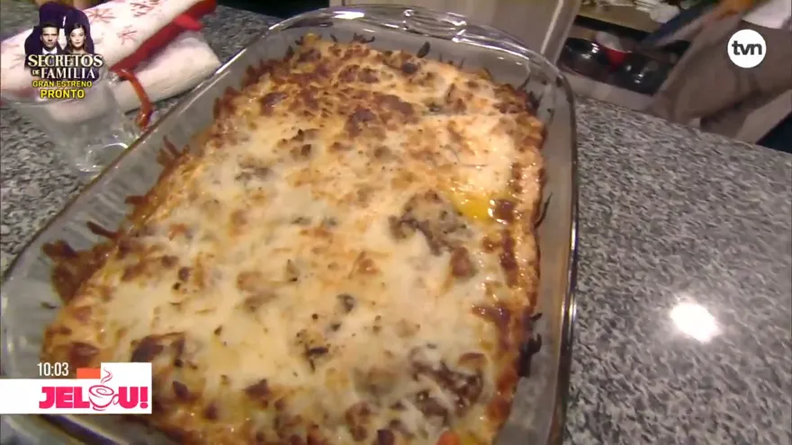 Receta: Lasaña de carne (final)