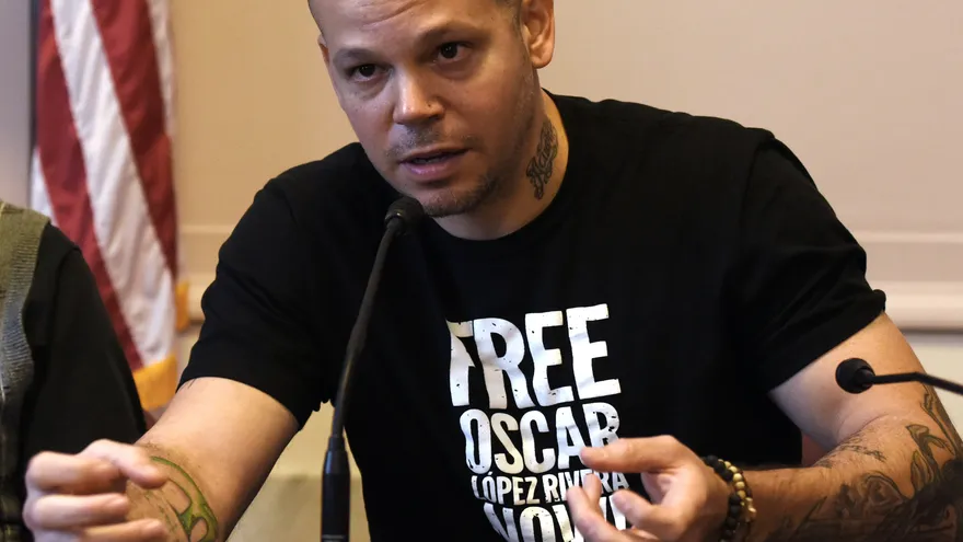 El cantante del grupo puertorriqueño Calle 13, René Pérez, apodado Residente