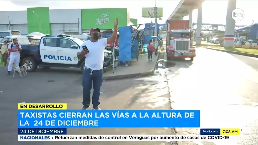 Taxistas vuelven a protagonizar cierres de calles