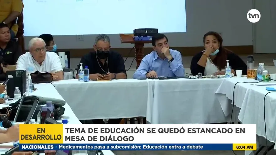 Mesa de diálogo estancada en tema de Educación