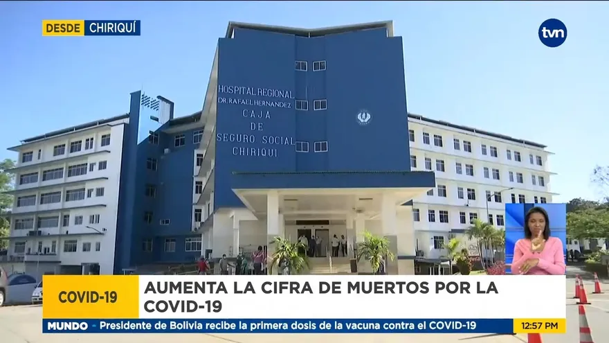 Nueve personas han muerto en las últimas horas en la provincia de Chiriquí por COVID