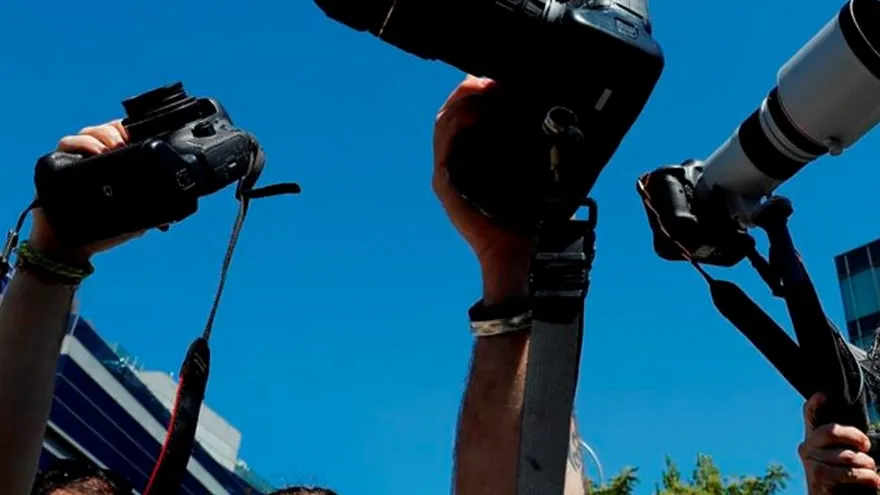 Foto ilustrativa: Reporteros y fotógrafos en acción / EFE