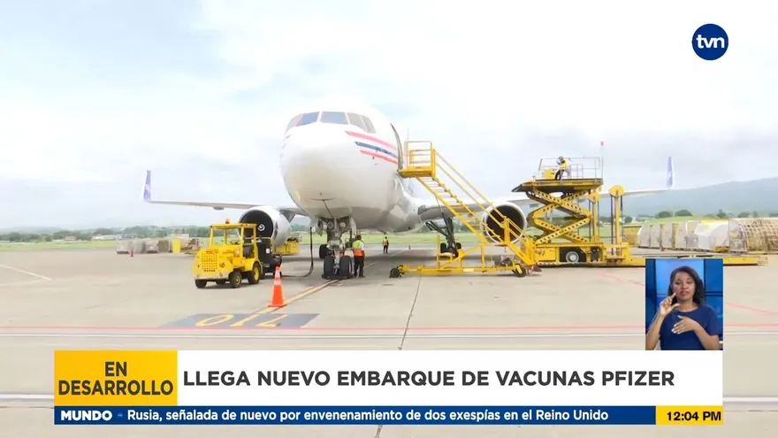 Llega nuevo lote de vacunas a Panamá