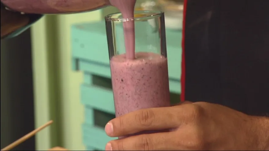 Receta - Smoothie de Blueberry y jengibre