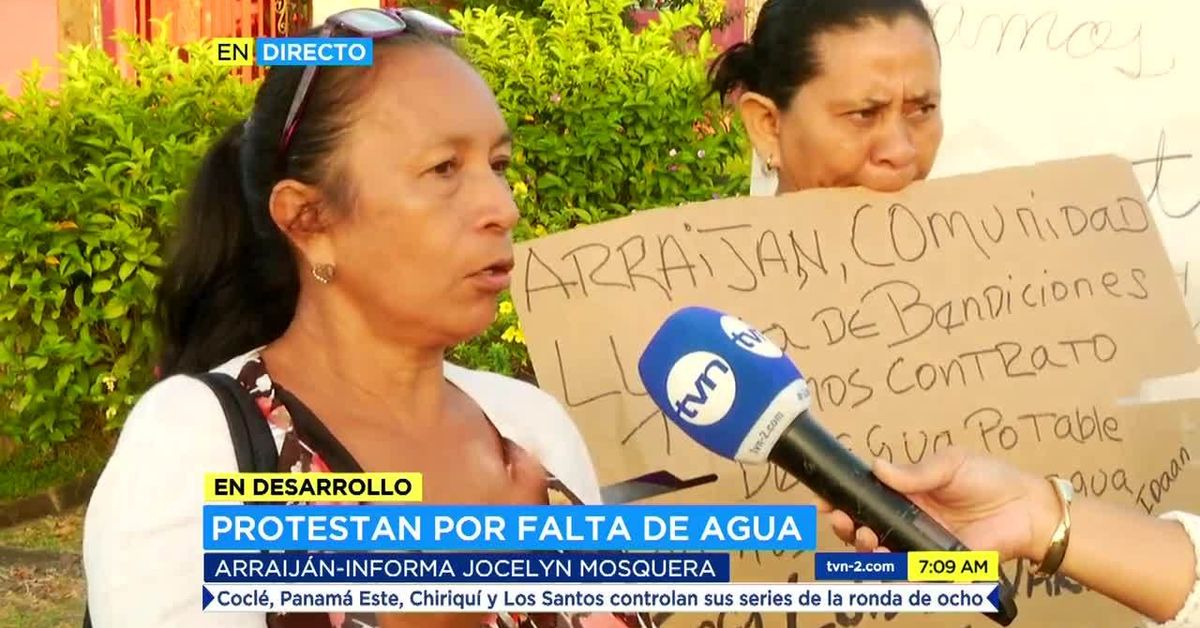 Vecinos de una comunidad en Arraiján protestan por falta de agua ...