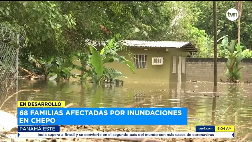 Alrededor de 68 viviendas afectadas por las lluvias Chepo