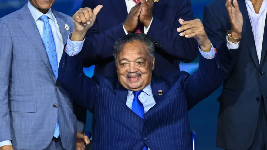 Jesse Jackson, defensor de los derechos civiles en EEUU.