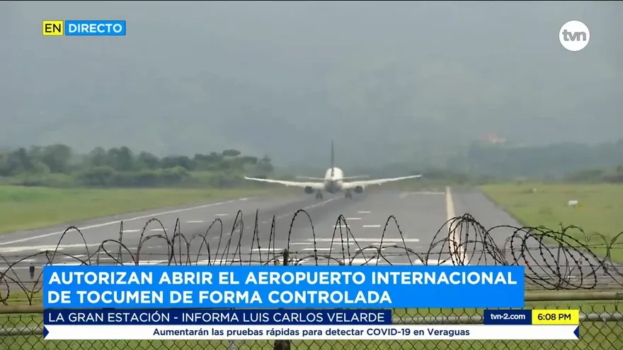 Autorizan abrir el Aeropuerto Internacional de Tocumen de manera controlada