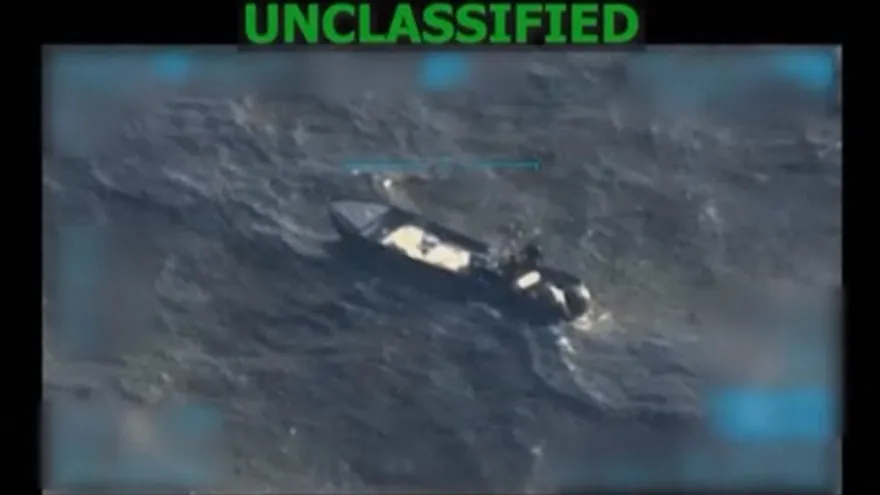 Imagen de uno de los botes atacados por EEUU: