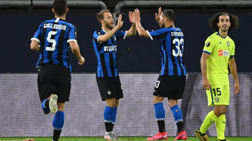 El Inter deja al Getafe fuera de la 'Final 8' de Europa League