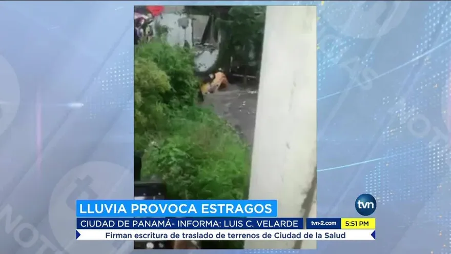 Lluvias causan inundaciones en la ciudad de Panamá