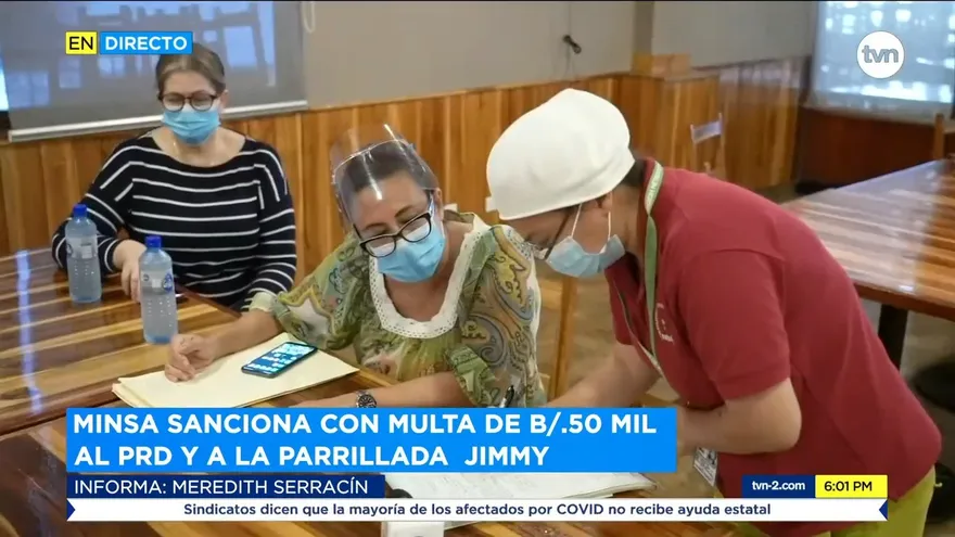 MINSA sancionó al PRD y a la Parrillada por incumplir medidas sanitarias