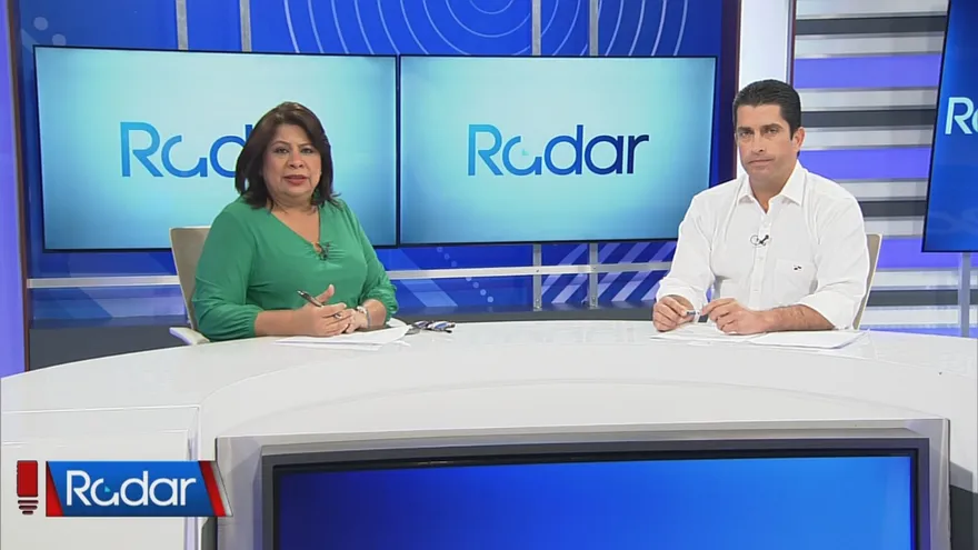 Castalia Pascual y el ministro para Asuntos del Canal y secretario de Metas, José Ramón Icaza