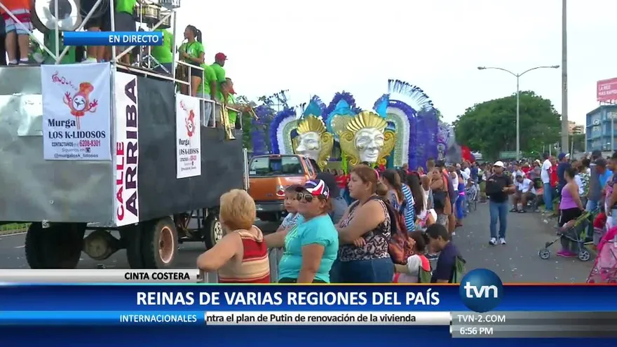 Celebran desfile de reinas en la Cinta Costera