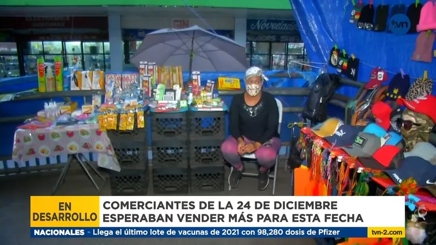 Comerciales de la 24 de Diciembre con bajas ventas
