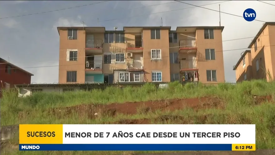 Menor cae desde el tercer piso de un edificio en la ciudad de Colón