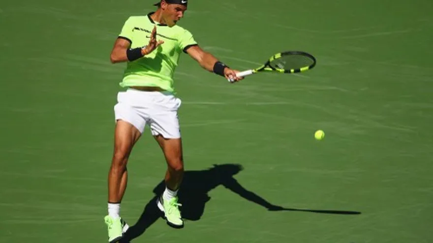 Un "sólido" Nadal avanza en Indian Wells.