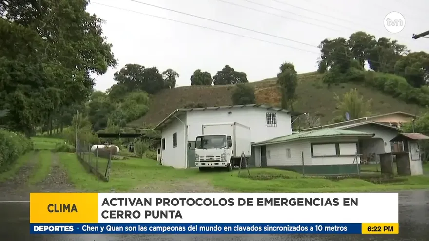 Activan protocolos en emergencia en Cerro Punta por lluvias