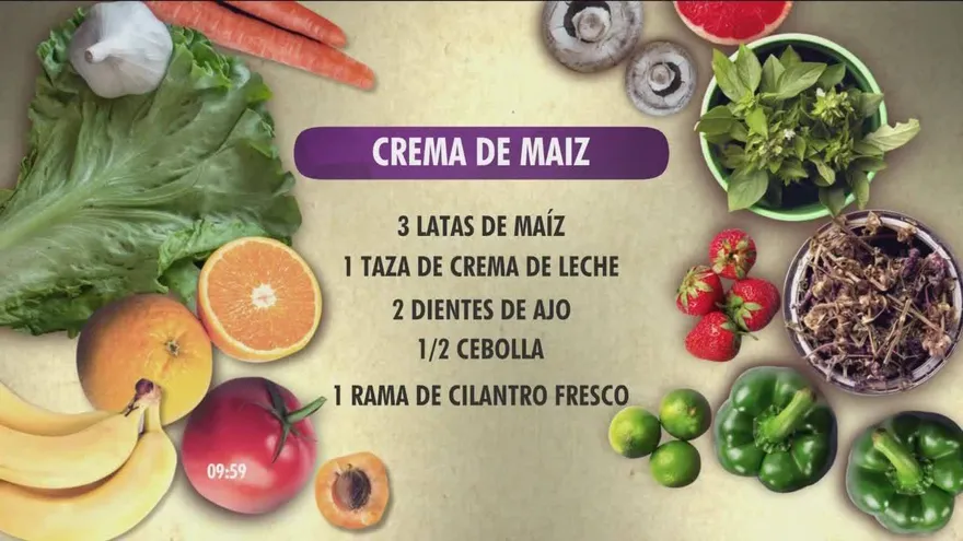 Prepara una deliciosa crema de maíz con Juancho
