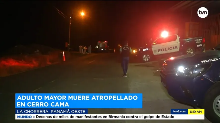 Adulto mayor muere atropellado en La Chorrera