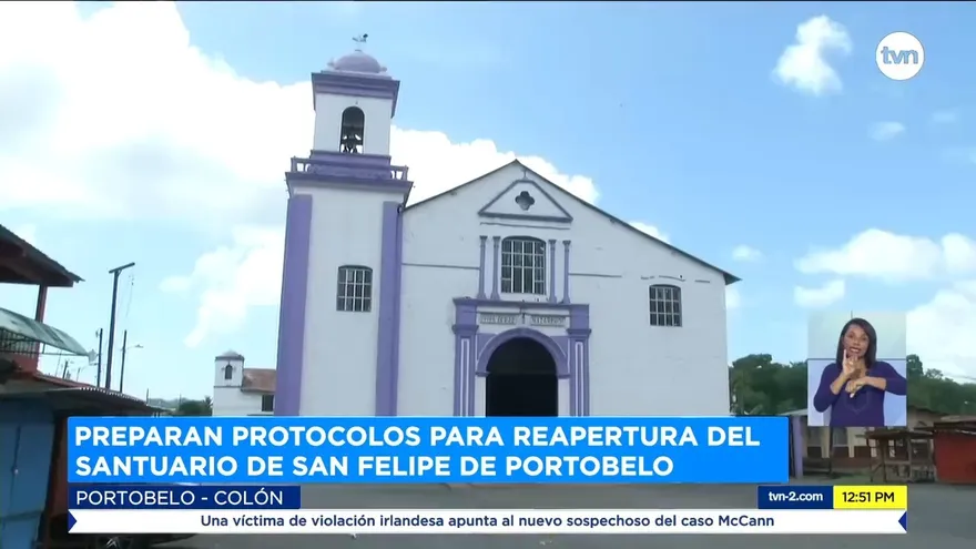 Iglesia de Portobelo toma medidas para recibir a feligreses