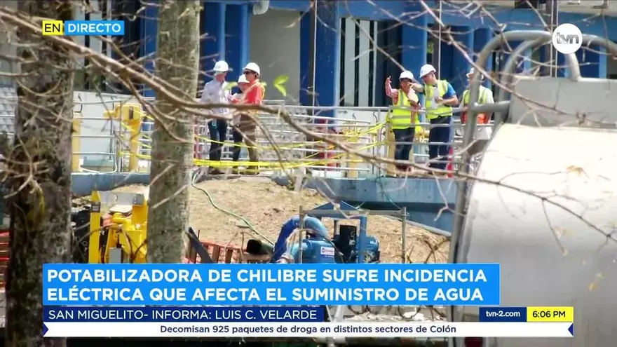 Potabilizadora de Chilibre sufre incidencia eléctrica