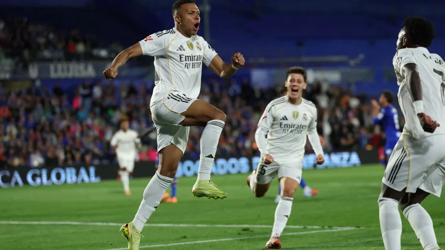 Mbappé celebra gol anotado al Getafe