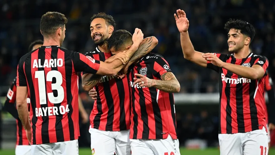 Bayer Leverkusen golea al Bielefield, equipo de Andrade, en la Bundesliga