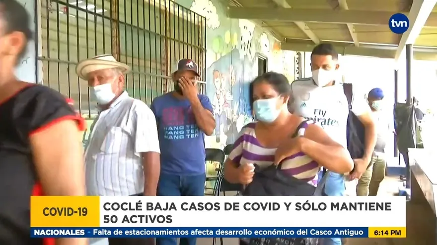 El nivel de contagios de COVID-19 disminuyen en Coclé
