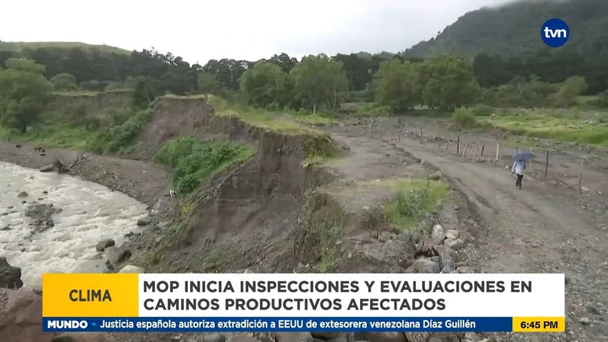 Inspeccionan caminos afectados por lluvias en Chiriquí