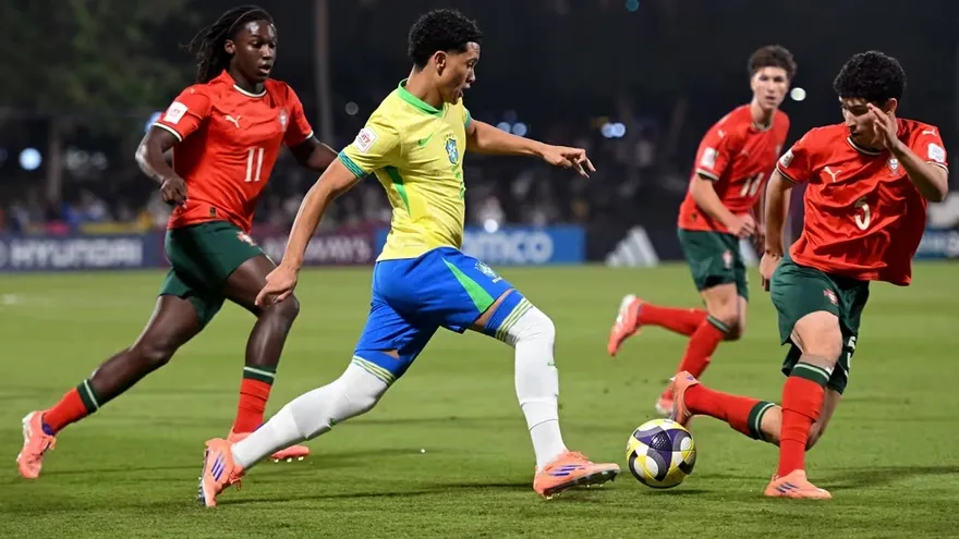 Portugal y Brasil se enfrentaron en las semifinales del Mundial Sub-17 Catar 2025