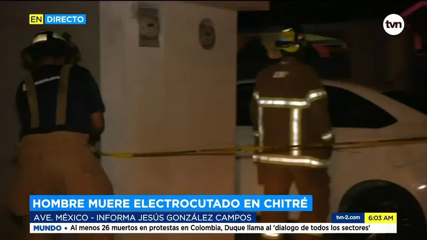 Hombre muere electrocutado en Chitré