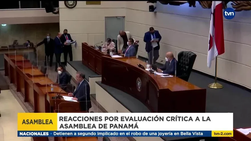 Presidente de la Asamblea reacciona por evaluación crítica