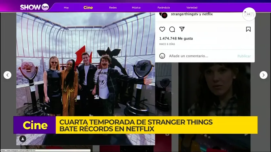 Cuarta temporada de Stranger Things rompe récords