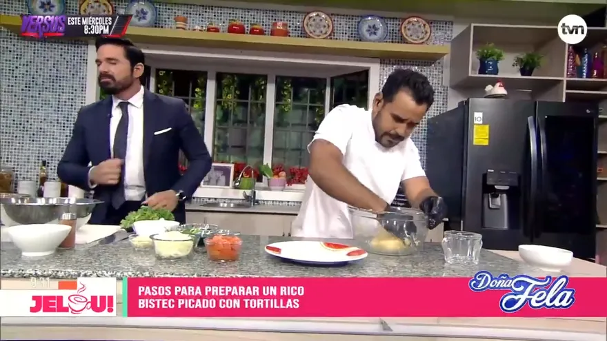 Receta: Bistec picado con tortilla