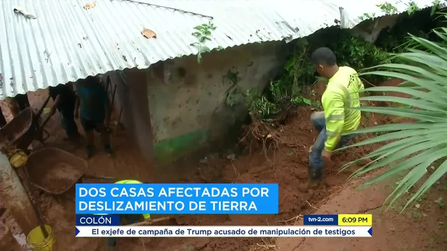 Reportan deslizamientos en la provincia de Colón