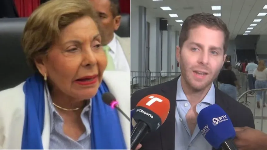 La gobernador a Mayín Correa y el alcalde del distrito de Panamá, Mayín Correa.