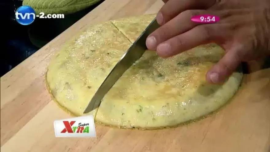 Torta de papas y cebollas caramelizadas