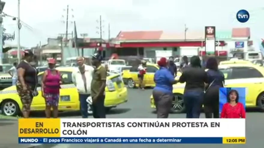 Siguen las protestas en Colón