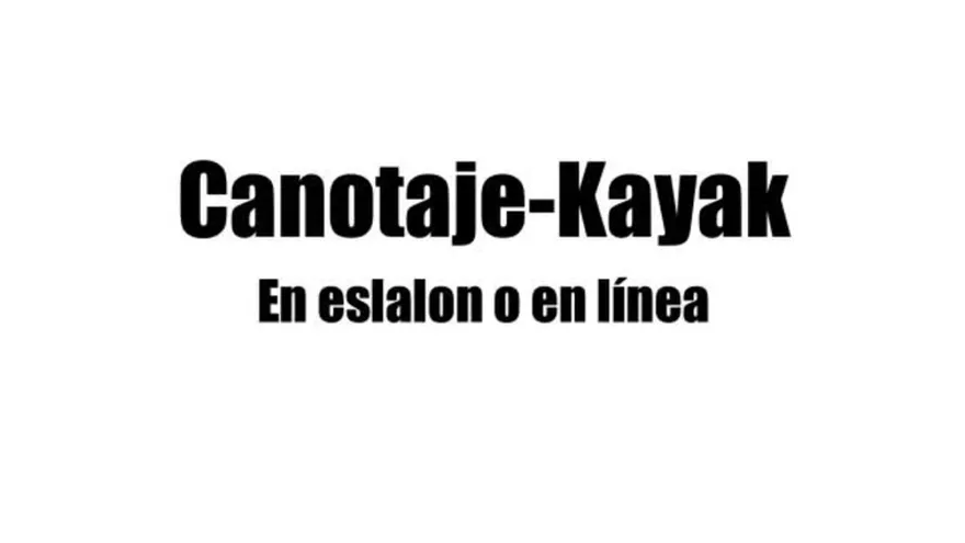 Disciplina de Canotaje y Kayak