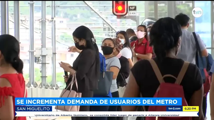 Se incrementa demanda de usuarios del Metro