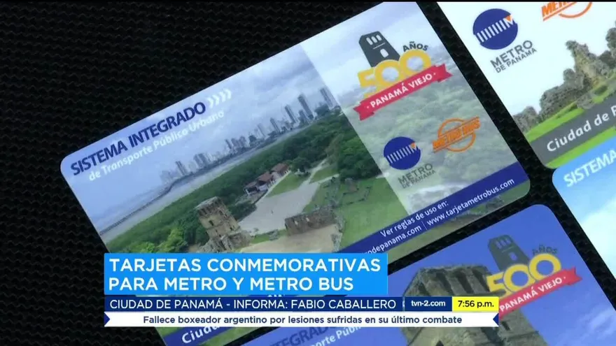 Presentan tarjetas del Metro y Metrobús alusivas a 500 años de Panamá