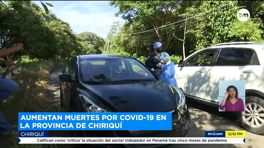 Chiriquí registra 21 muertes por COVID-19 durante el fin de semana