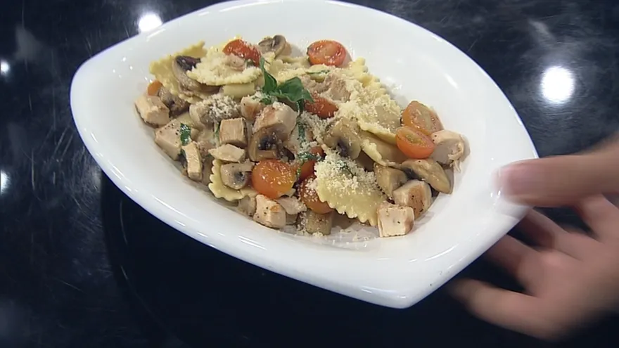 Receta - Salteado de Raviolis y pollo