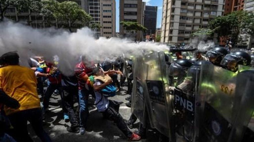 Enfrentamientos en Venezuela
