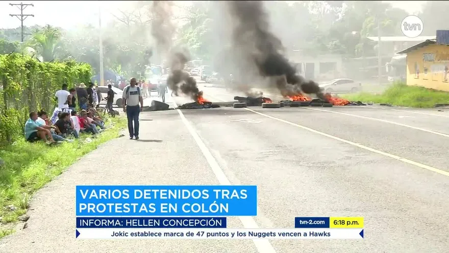 En medio de protestas, ocurrieron hechos delictivos en Colón