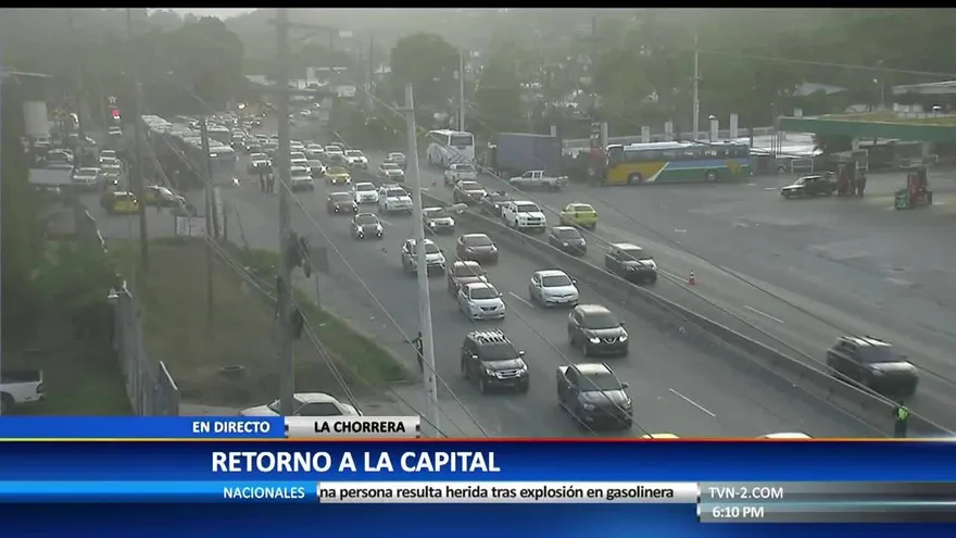 Tránsito coordina regreso de panameños a la capital