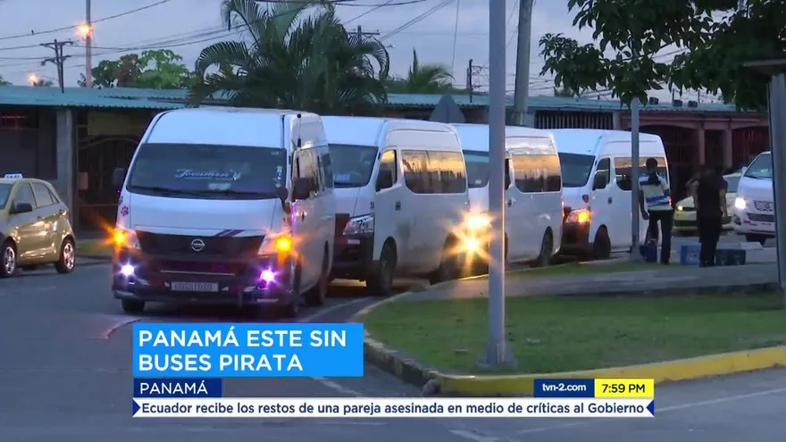 Autoridad de Tránsito busca sacar poco a poco a los buses piratas