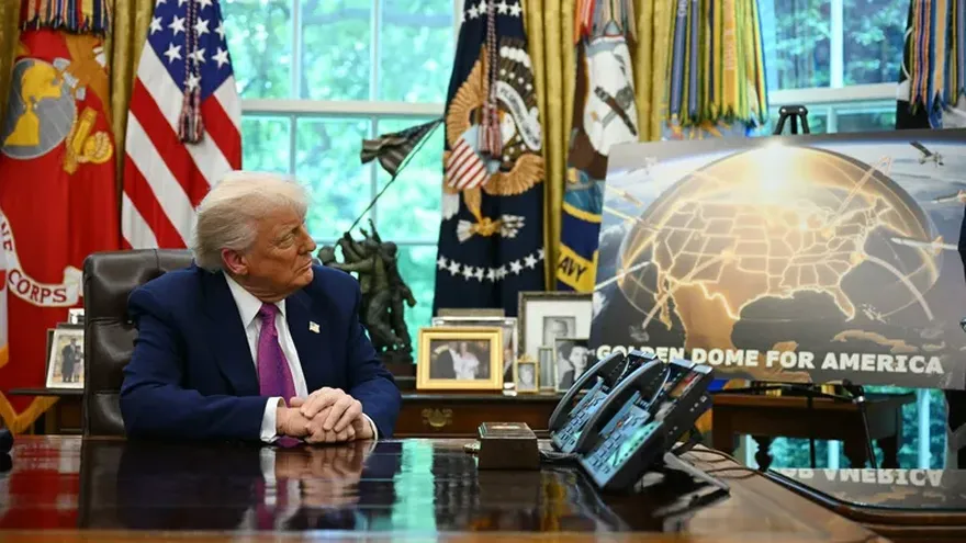 La "Cúpula Dorada", el escudo antimisiles del presidente de Estados Unidos Donald Trump
